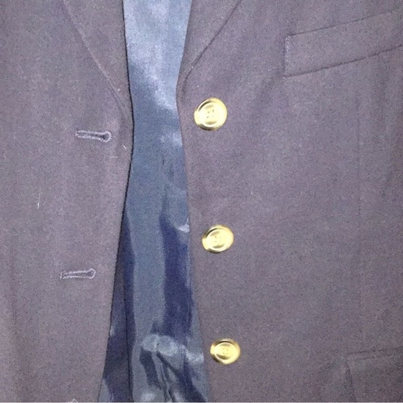 Ralph Lauren NWT Womens Polo Jeans Navy Blazer w/ Suede Elbow Detail Size Medium - Picture 6 of 12